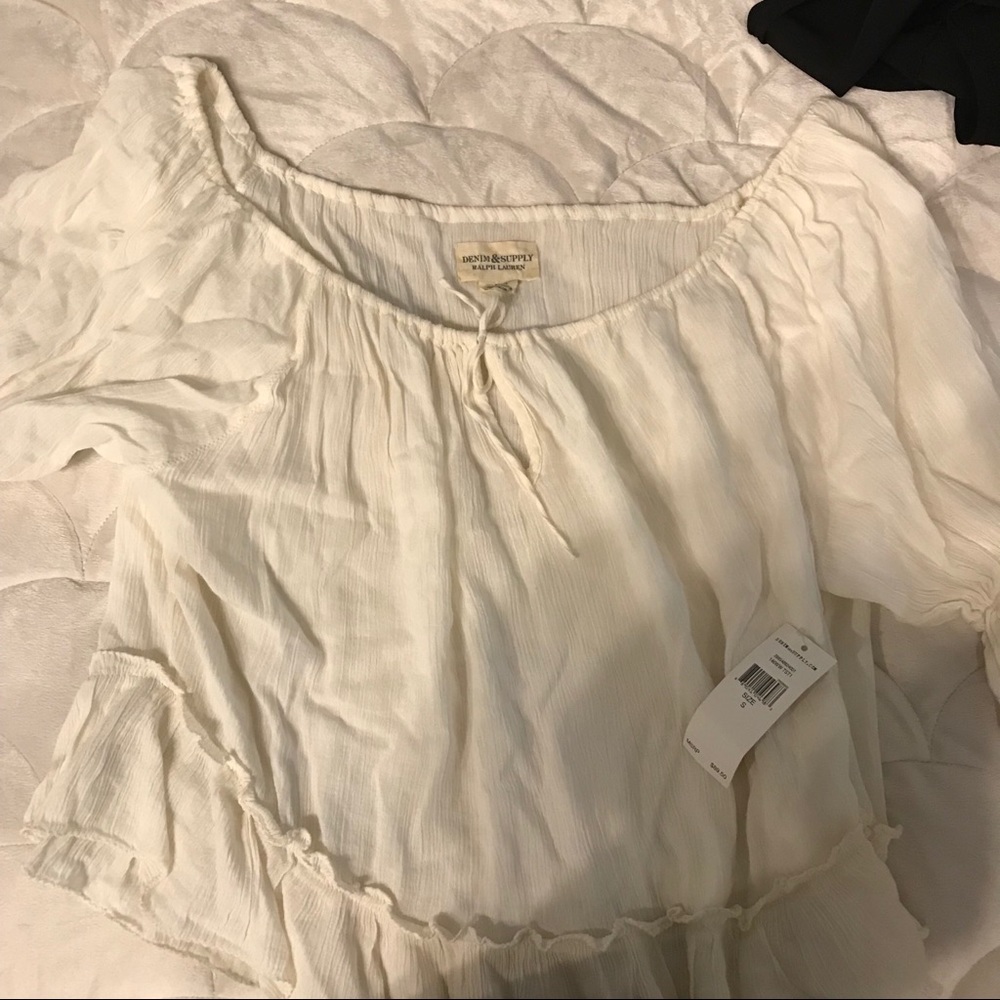 Ralph Lauren denim and supply blouse